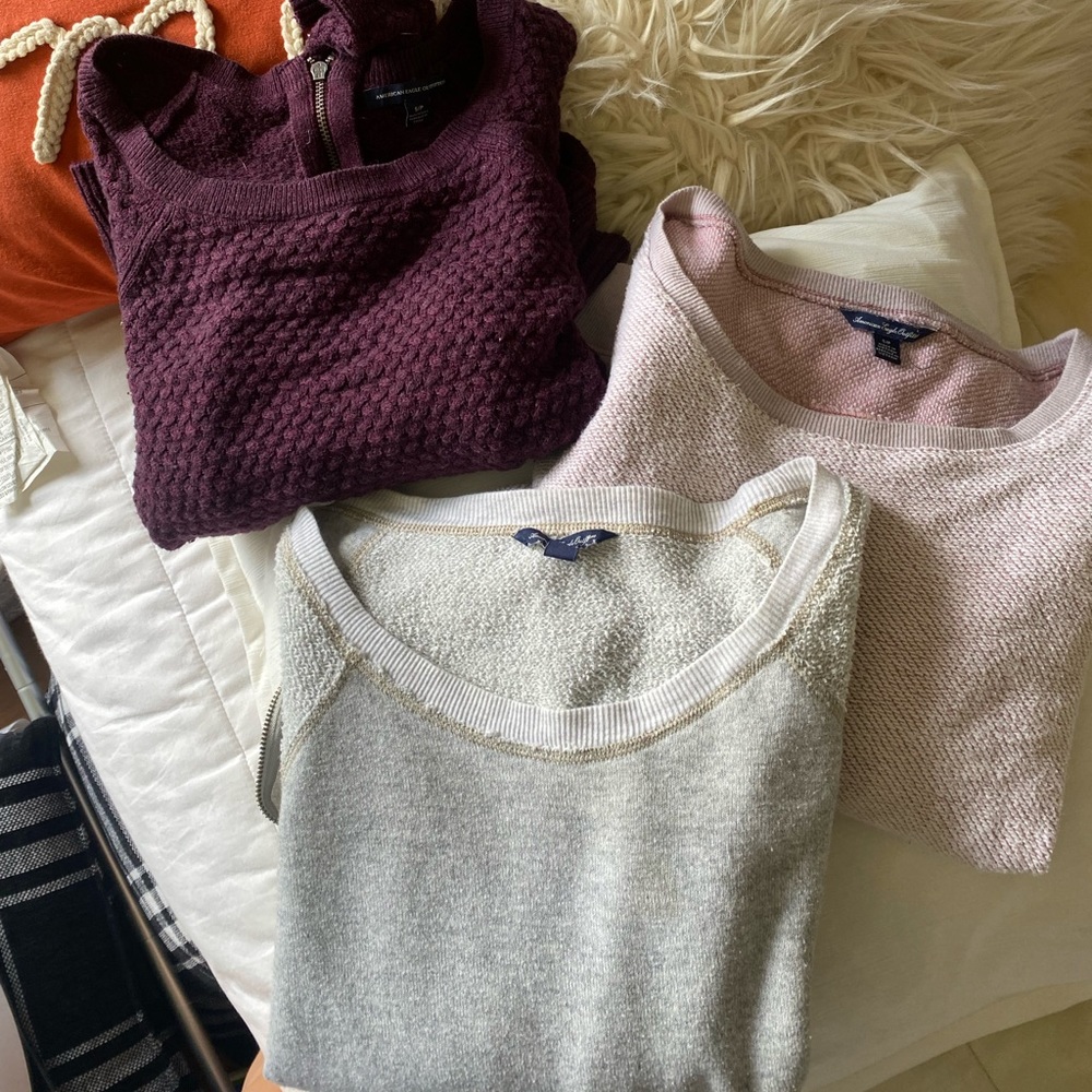 ‼️CLOSET CLOSING‼️ Bundle of 3 American Eagle sweaters